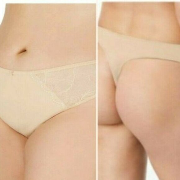 BOGO INC International Concepts Womens Thong Panties Size 1X NEW Lot of 2 Frappe - Picture 3 of 8
